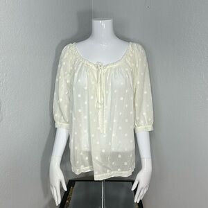 Michael Kors Sheer Blouse Top